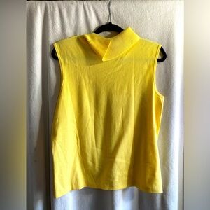 Yellow Sleeveless Top. Size XL